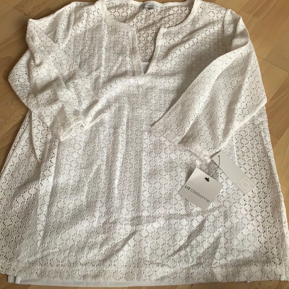 Liz Claiborne Long Sleeve Patterned Shirt